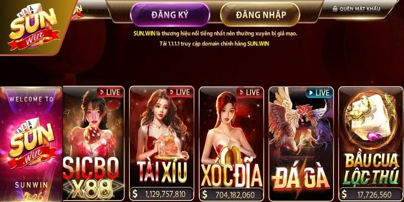 Giao diện form mẫu chuẩn giúp việc đăng ký Sunwin trở nên cực kỳ đơn giản