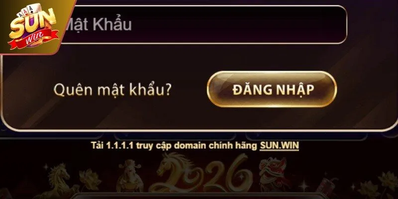 Giao diện hỗ trợ khách hàng lấy lại mật khẩu Sunwin cực kỳ chuyên nghiệp