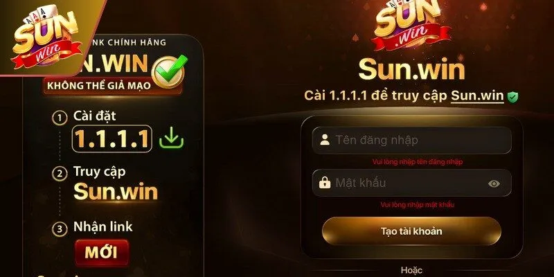Giao diện hiện đại của ứng dụng sau khi thực hiện tải app Sunwin thành công