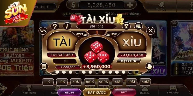 Tài xỉu livestream là phiên bản online của trò chơi Sicbo truyền thống