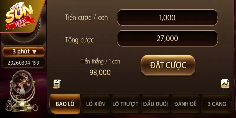 Khám phá hình thức chơi xổ số Sunwin siêu hot dành cho anh em 